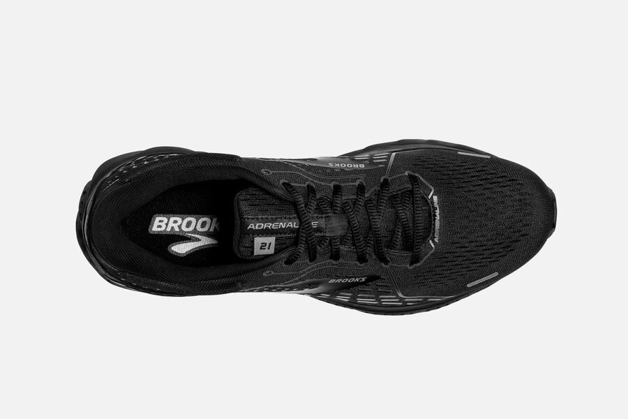 Brooks Running Shoes - Adrenaline GTS 21 Road Mens - Black - RCM-713058